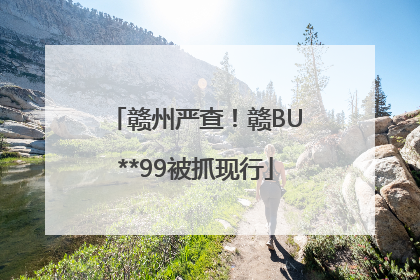 赣州严查！赣BU**99被抓现行